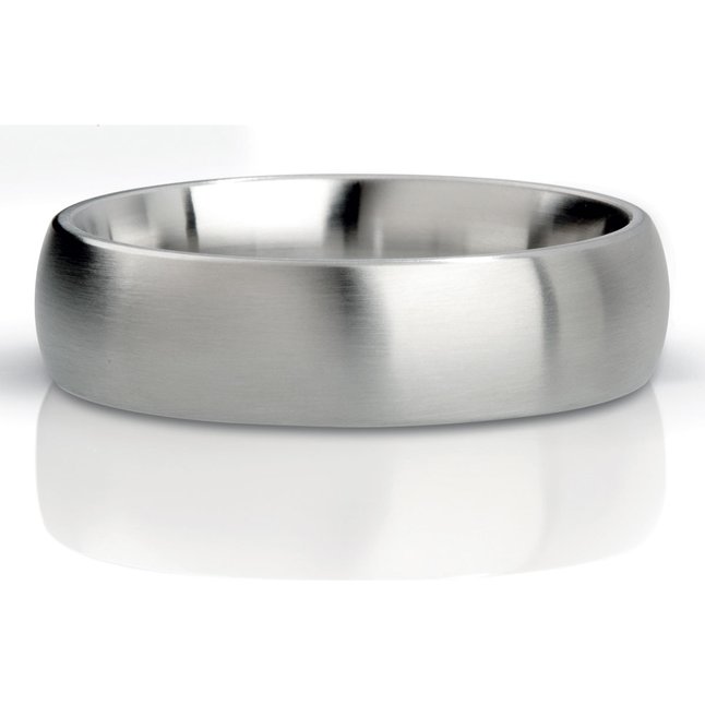 Матовое стальное эрекционное кольцо Earl - 5,5 см. Фотография 2.