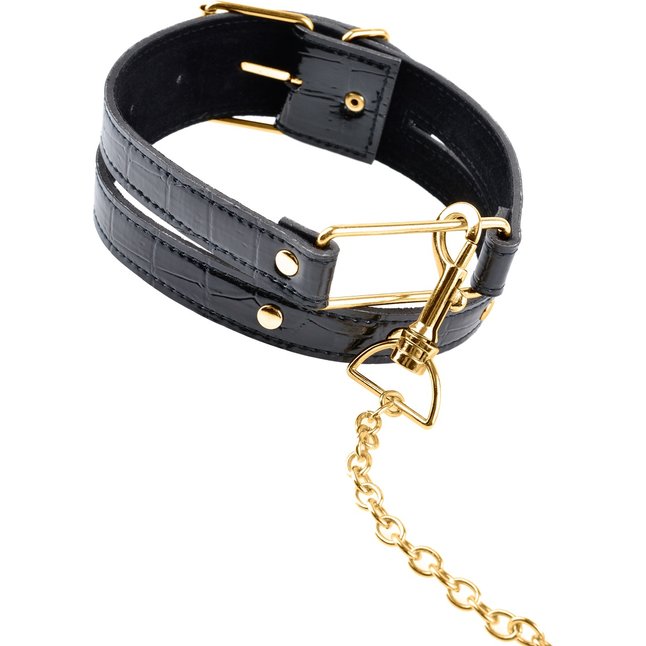 Ошейник с поводком Collar Leash - Fetish Fantasy Gold. Фотография 3.