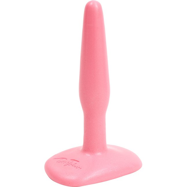 Розовая тонкая анальная пробка Butt Plug Pink Slim Small - 10,5 см - The Classics. Фотография 2.