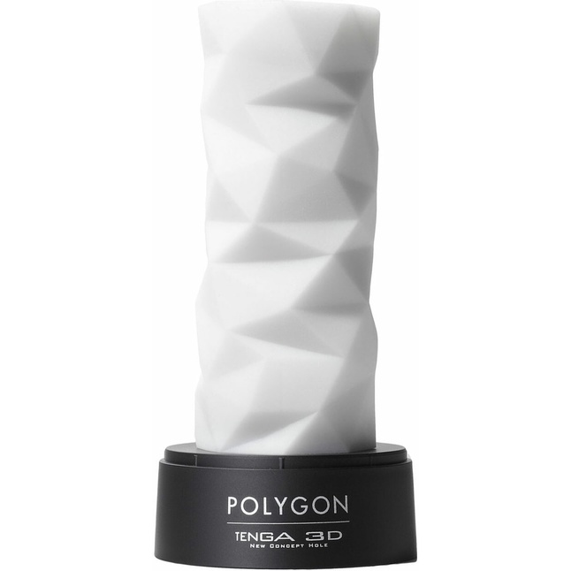Белый 3D мастурбатор POLYGON - TENGA 3D Series