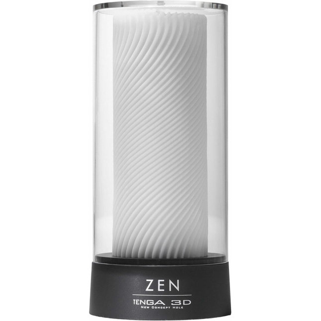 Белый 3D мастурбатор ZEN - TENGA 3D Series. Фотография 2.