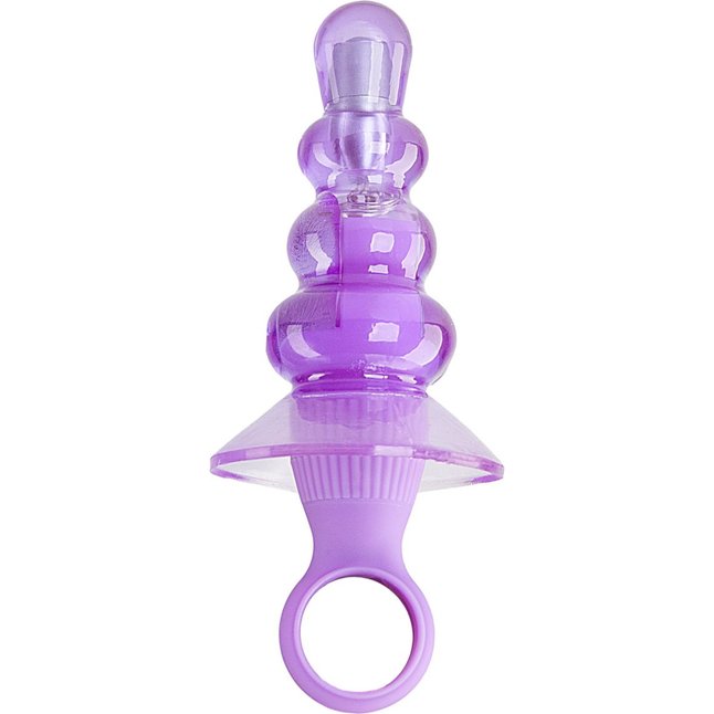 Анальный вибростимулятор My Bum Lollipop Vibro Butt Plug Purple - 8,5 см - Basics