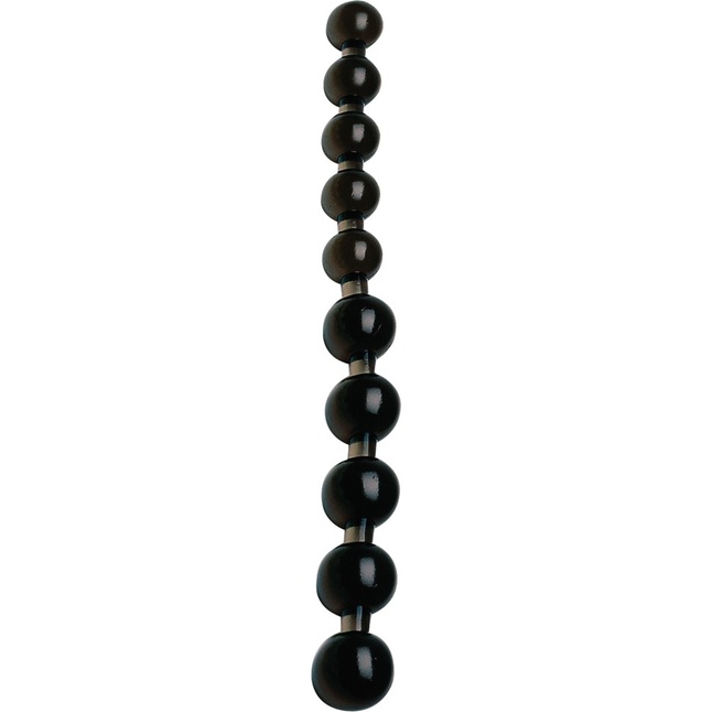 Чёрные анальные бусы Anal Pearls Black - 27,5 см - You2Toys