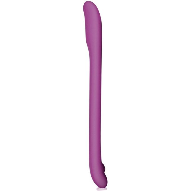 Плоский фиолетовый гнущийся вибромассажер Serenity - 20,3 см - Silicone Vibe Massagers