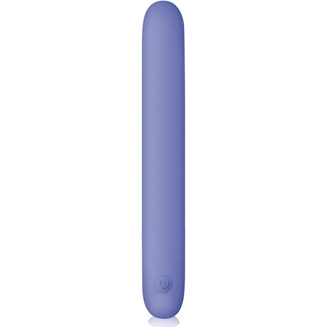 Голубой плоский гнущийся вибромассажер Serenity - 20,3 см - Silicone Vibe Massagers. Фотография 2.
