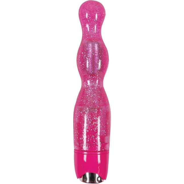 Розовая виброёлочка Starlight Gems Libra Vibrating Massager - 20,5 см - Starlight Gems