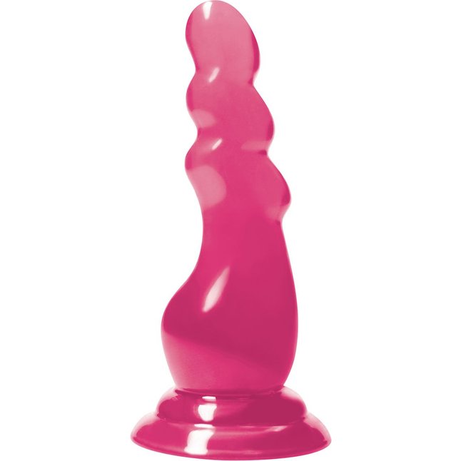 Розовая елочка-насадка Fusion Pleasure Dongs - 15,2 см - Fusion. Фотография 2.