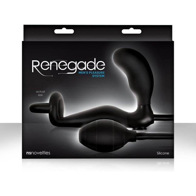 Анальный стимулятор с кольцом на пенис и мошонку Renegade Mens Pleasure System - Renegade. Фотография 3.