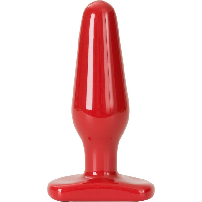 Красная пробка среднего размера Red Boy Medium 5.5 Butt Plug - 14 см - Red Boy
