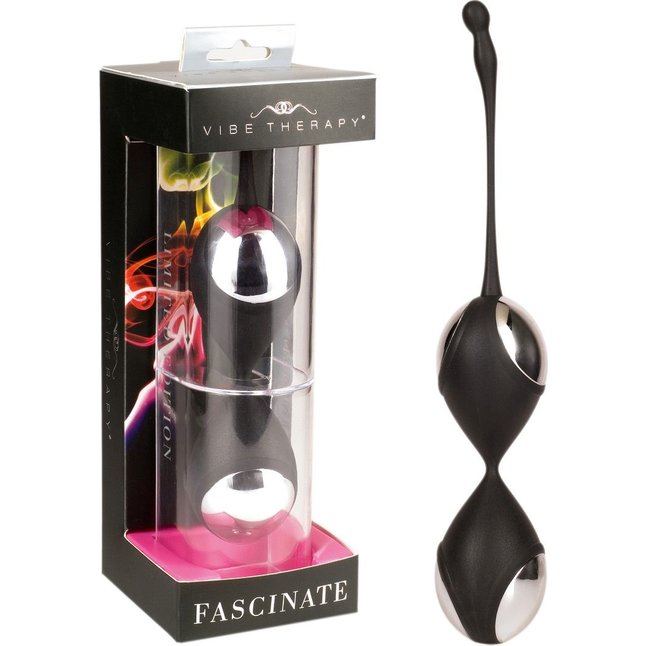 Чёрные вагинальные шарики Fascinate Limited Edition. Фотография 2.