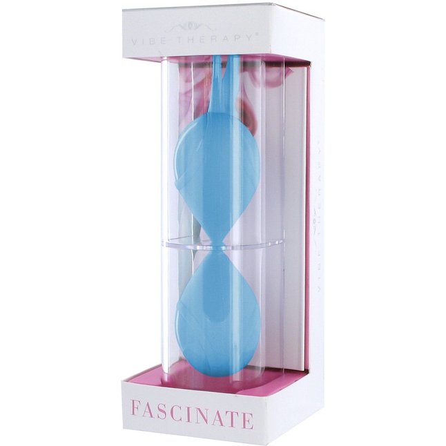 Голубые силиконовые вагинальные шарики Fascinate. Фотография 2.