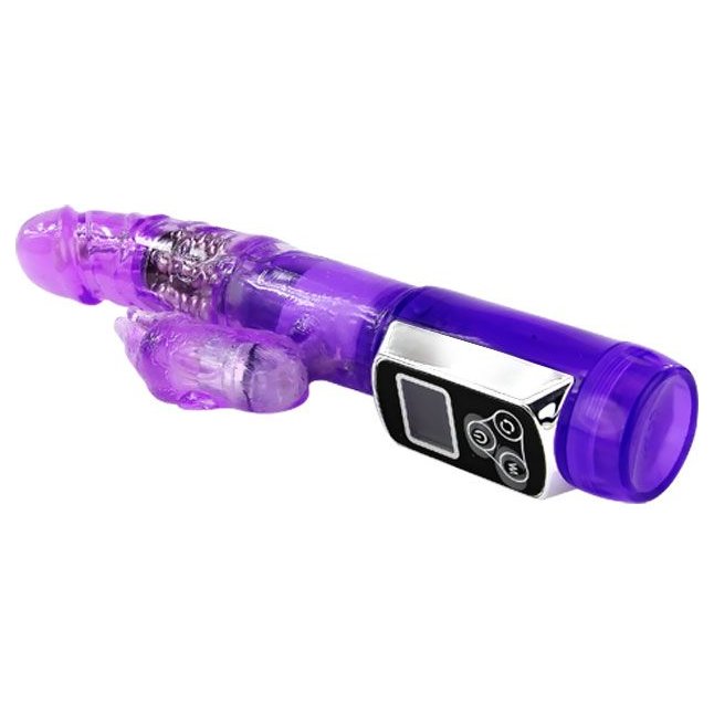 Фиолетовый хай-тек вибромассажёр Passion Count - 21,5 см. Фотография 3.