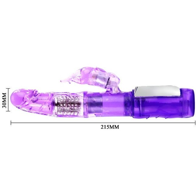 Фиолетовый хай-тек вибромассажёр Passion Count - 21,5 см. Фотография 4.