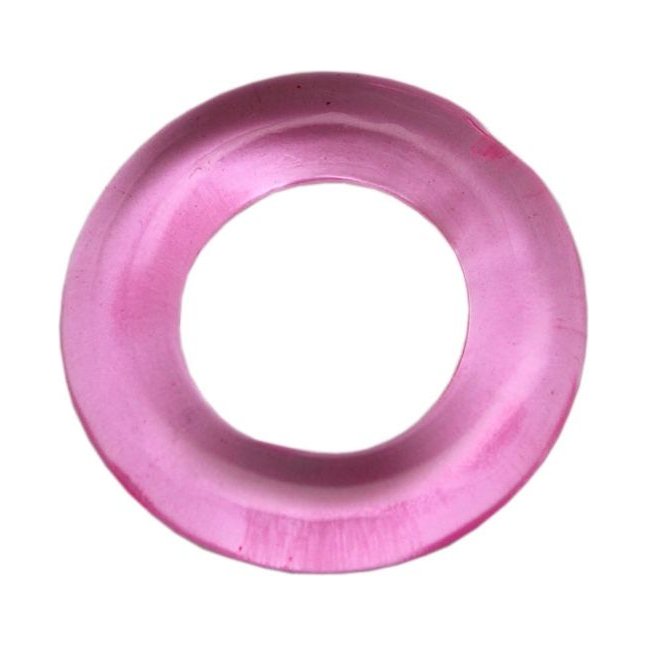 Розовое гладкое эрекционное кольцо
