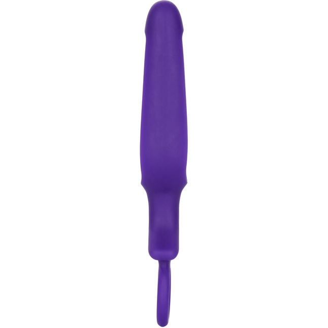 Фиолетовая силиконовая пробка с прорезью Silicone Groove Probe - 10,25 см - Booty Call. Фотография 3.