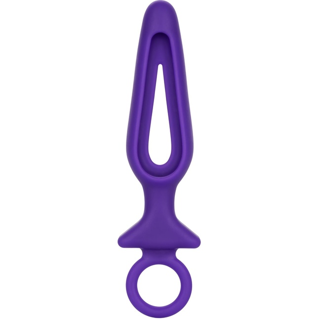 Фиолетовая силиконовая пробка с прорезью Silicone Groove Probe - 10,25 см - Booty Call