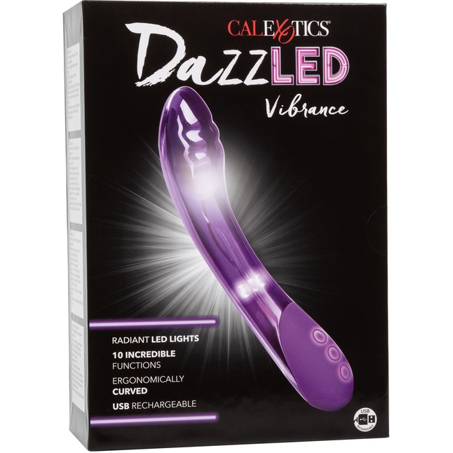 Фиолетовый вибратор Vibrance для стимуляции точки G - DazzLED. Фотография 10.