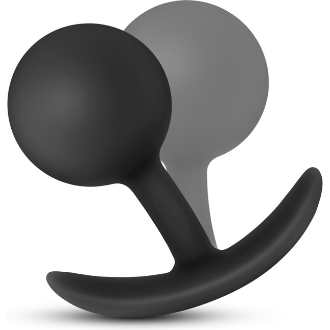 Черная анальная пробка Wearable Vibra Plug - 9,5 см - Luxe. Фотография 3.