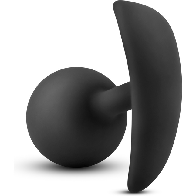 Черная анальная пробка Wearable Vibra Plug - 9,5 см - Luxe. Фотография 5.