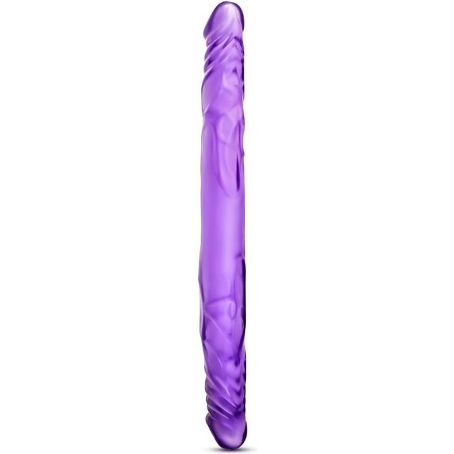Фиолетовый двусторонний фаллоимитатор 14 Inch Double Dildo - 35 см. - B Yours