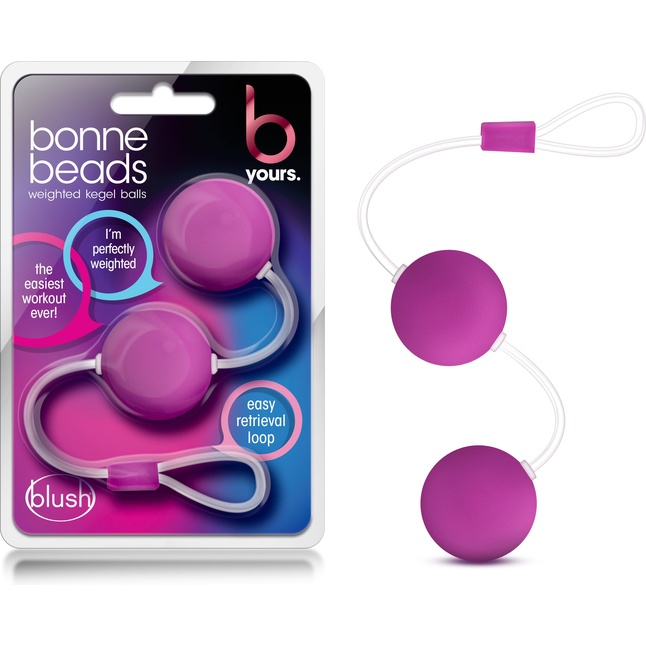 Розовые вагинальные шарики Bonne Beads - B Yours. Фотография 2.