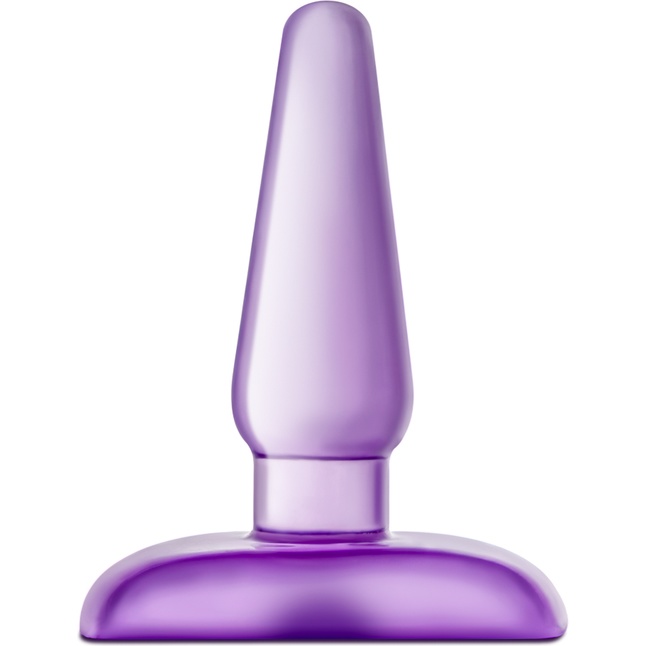 Фиолетовая анальная пробка Eclipse Pleaser Small - 10,8 см - B Yours