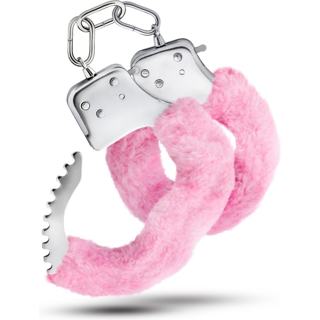 Розовые игровые наручники Cuffs - Temptasia. Фотография 3.