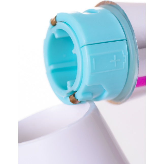 Розовый силиконовый вибратор с клиторальным стимулятором A-Toys Mady - 20,4 см. Фотография 9.