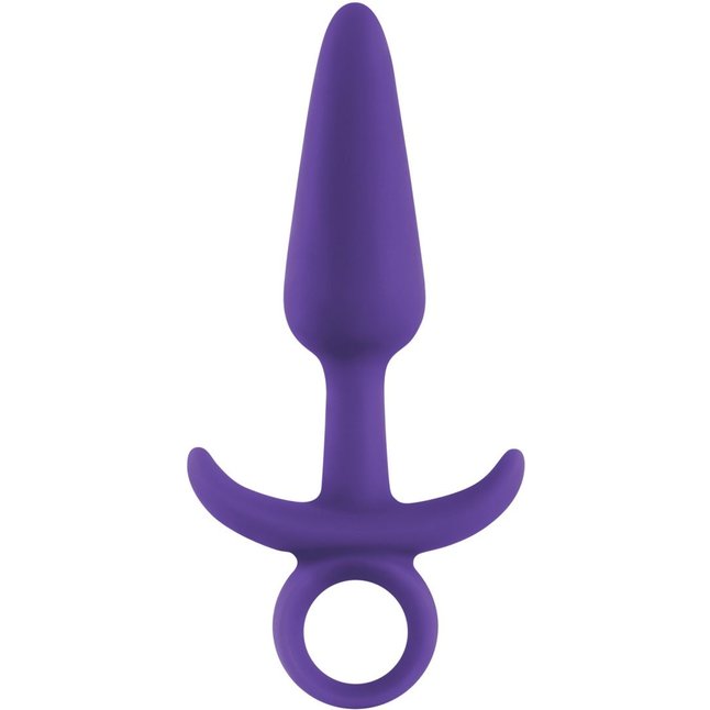 Фиолетовая анальная пробка с держателем INYA Prince Medium - 13 см - INYA