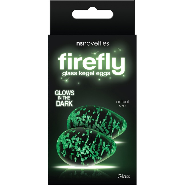 Прозрачные, светящиеся в темноте вагинальные яички Kegel Eggs - Firefly