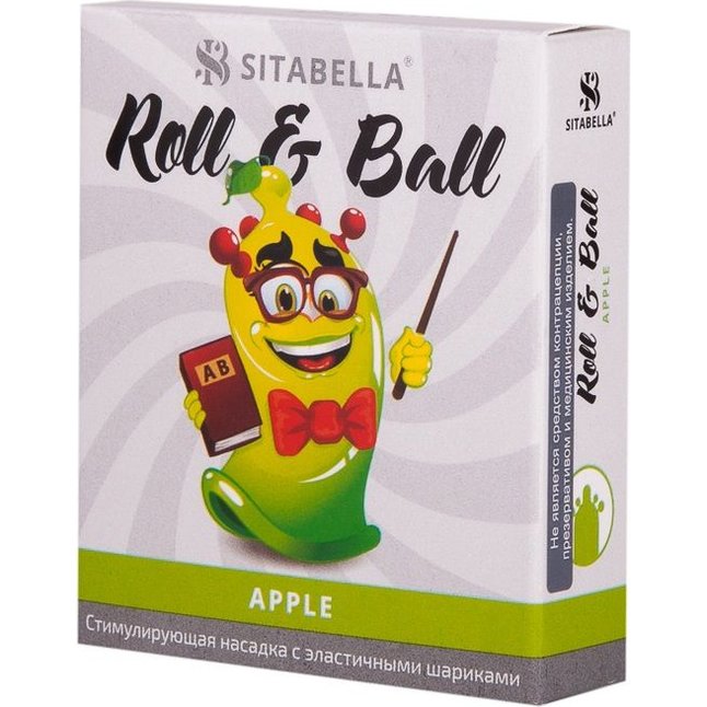 Стимулирующий презерватив-насадка Roll Ball Apple - Sitabella condoms