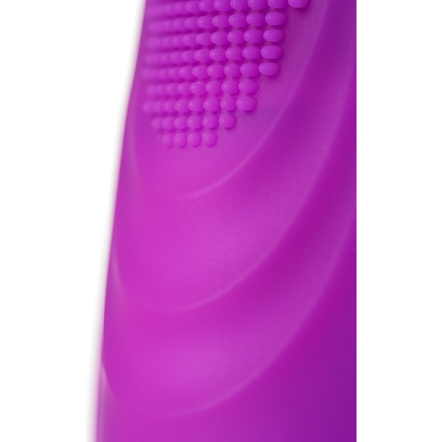 Фиолетовый клиторальный стимулятор с ресничками JOS ALICIA - 15,5 см. Фотография 11.