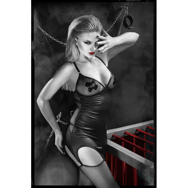 Платье Eris с пажами для чулок - Dark Desire collection. Фотография 8.