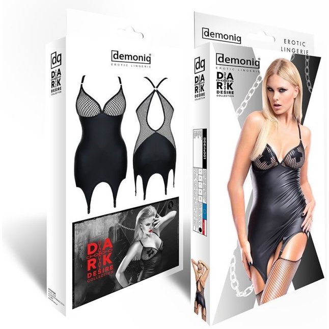 Сексуальное платье Eris Premium в комплекте с чулками - Dark Desire collection. Фотография 5.
