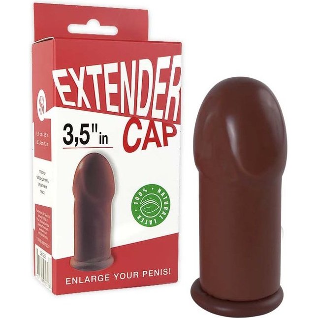Коричневая насадка-удлинитель Extender Cap 3.5 - Sitabella accessories
