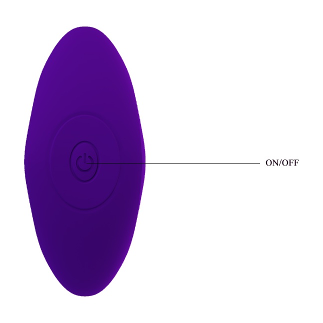 Фиолетовая анальная втулка с вибрацией - 10,5 см - Pretty Love. Фотография 5.
