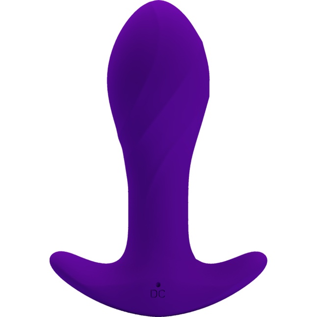 Фиолетовая анальная втулка с вибрацией - 10,5 см - Pretty Love