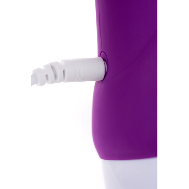 Фиолетовый вибратор LOVEMOMENT с подогревом - 21,5 см. Фотография 12.
