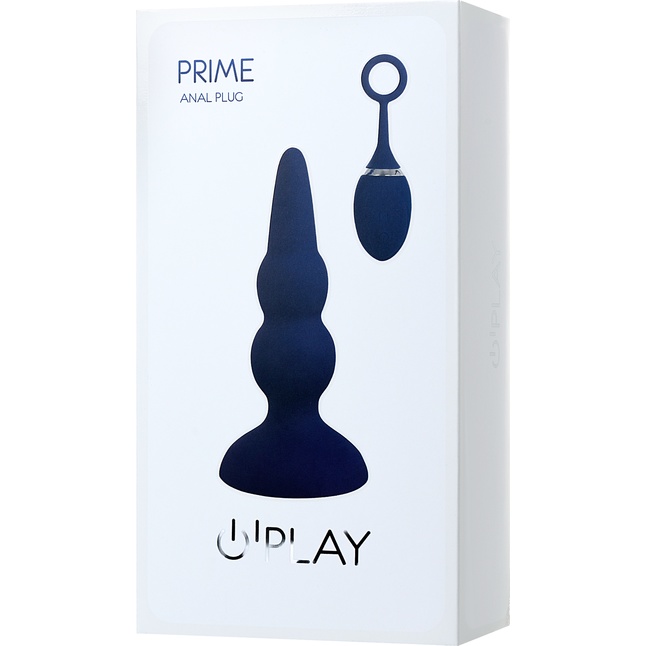 Синяя анальная вибровтулка OPlay Prime - 12 см - O Play. Фотография 10.