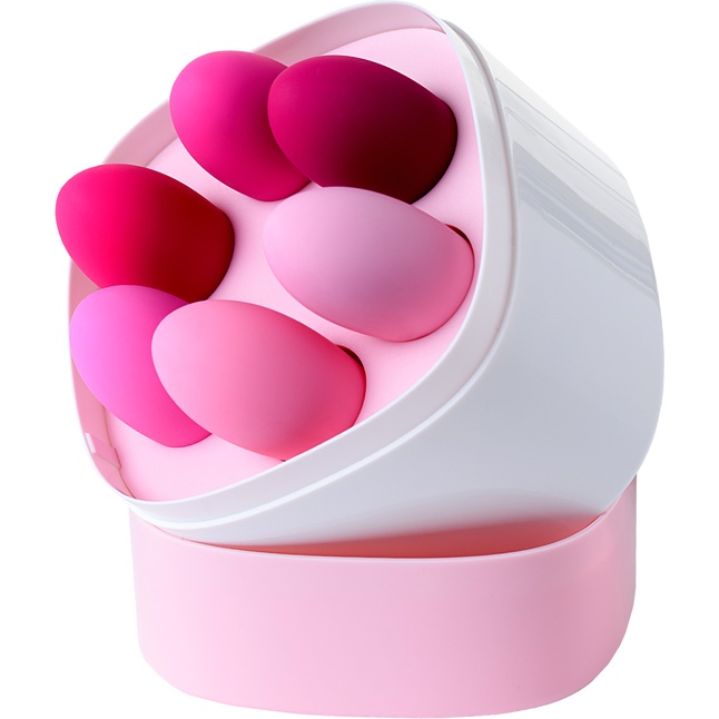 Набор из 6 розовых вагинальных шариков Eromantica K-ROSE. Фотография 2.