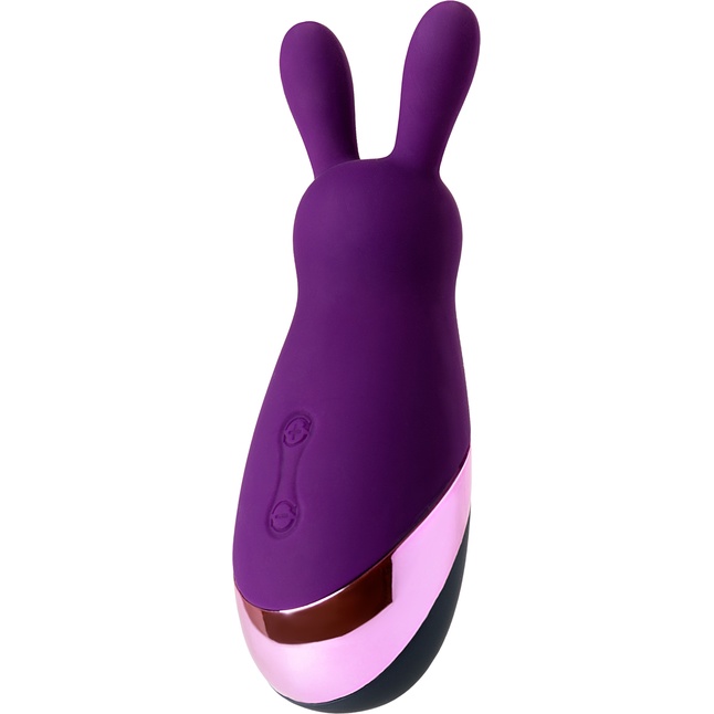 Фиолетовый стимулятор эрогенных зон Eromantica BUNNY - 12,5 см