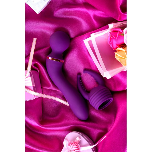 Фиолетовый вибромассажер Eromantica Uma - 20 см. Фотография 12.