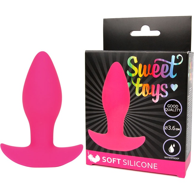 Розовая анальная втулка Sweet Toys - 8,5 см - SWEET TOYS. Фотография 2.