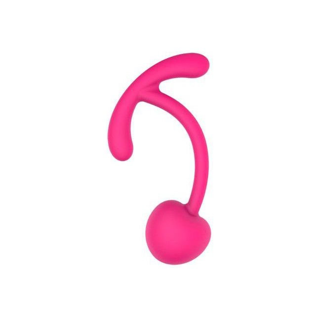 Розовый вагинальный шарик с ограничителем - SWEET TOYS