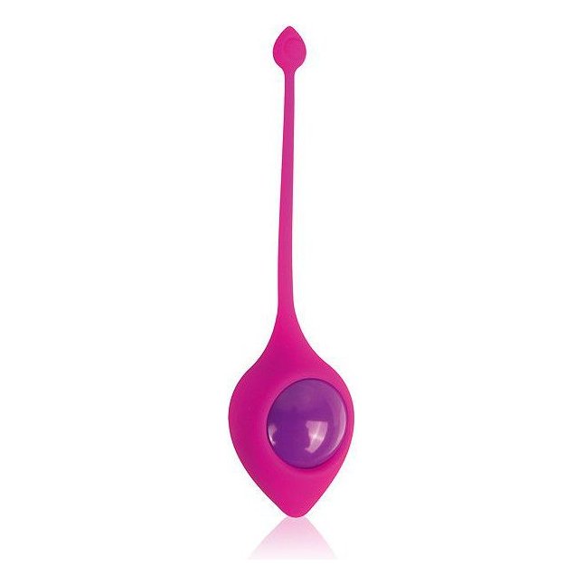 Розовый вагинальный шарик Cosmo с хвостиком - COSMO