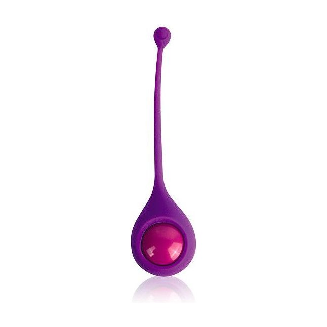 Фиолетовый вагинальный шарик со смещенным центром тяжести Cosmo - COSMO