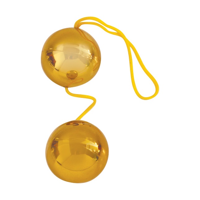 Золотистые вагинальные шарики Balls - EROWOMAN-EROMAN