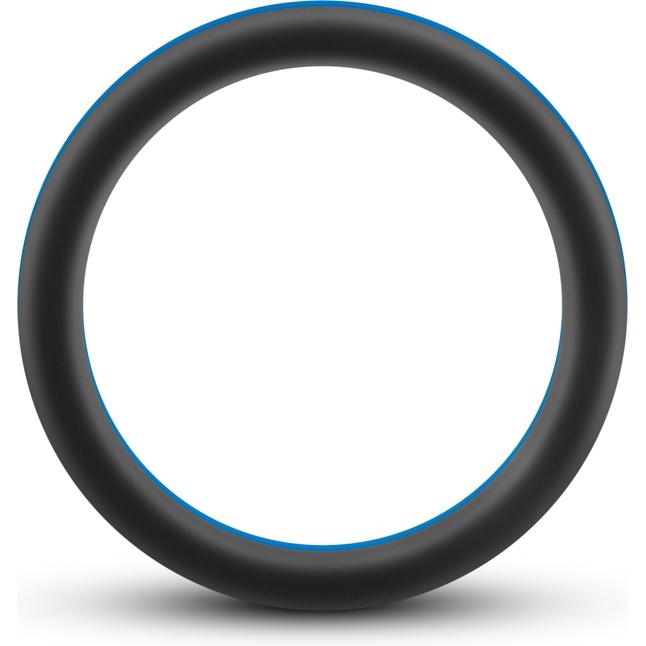 Черно-синее эрекционное кольцо Silicone Go Pro Cock Ring - Performance. Фотография 2.