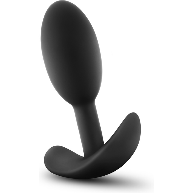 Черная анальная пробка Wearable Vibra Slim Plug Small - 8,9 см. - Luxe. Фотография 2.