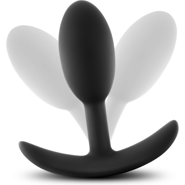 Черная анальная пробка Wearable Vibra Slim Plug Small - 8,9 см. - Luxe. Фотография 3.
